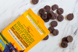 Image result for trader joe's dark chocolate mint coins